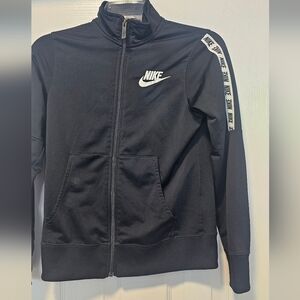 Kids Nike Black Full-Zip Jacket with Logo Size Large